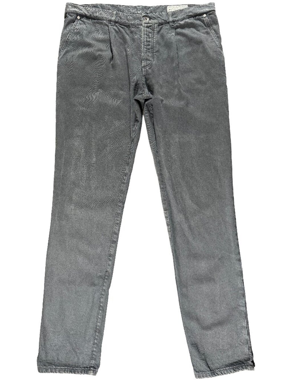 Brunello Cucinelli Gray Denim Five-Pocket Slim Fit Button-fly Jeans mens 39x34.5